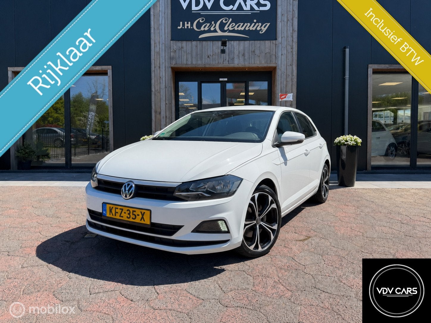 Volkswagen Polo 1.0MPI Edition | Airco | Cruise | LED | Mmed, Dealer onderhouden, Stof, Gebruikt, Zwart