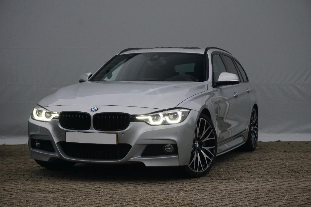 BMW 3-Serie 330i 252pk Aut 2018 Grijs, Auto's, 1998 cc, Achterwielaandrijving, 1800 kg, Zwart