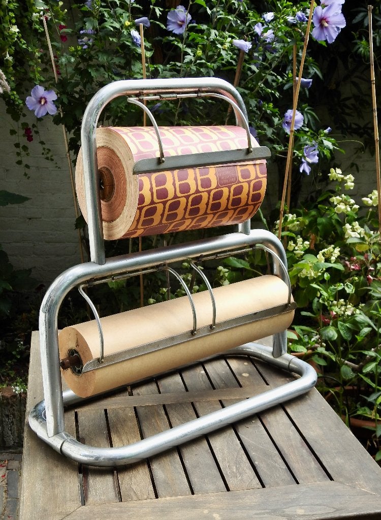oude kado papierrolhouder chroom, Ophalen