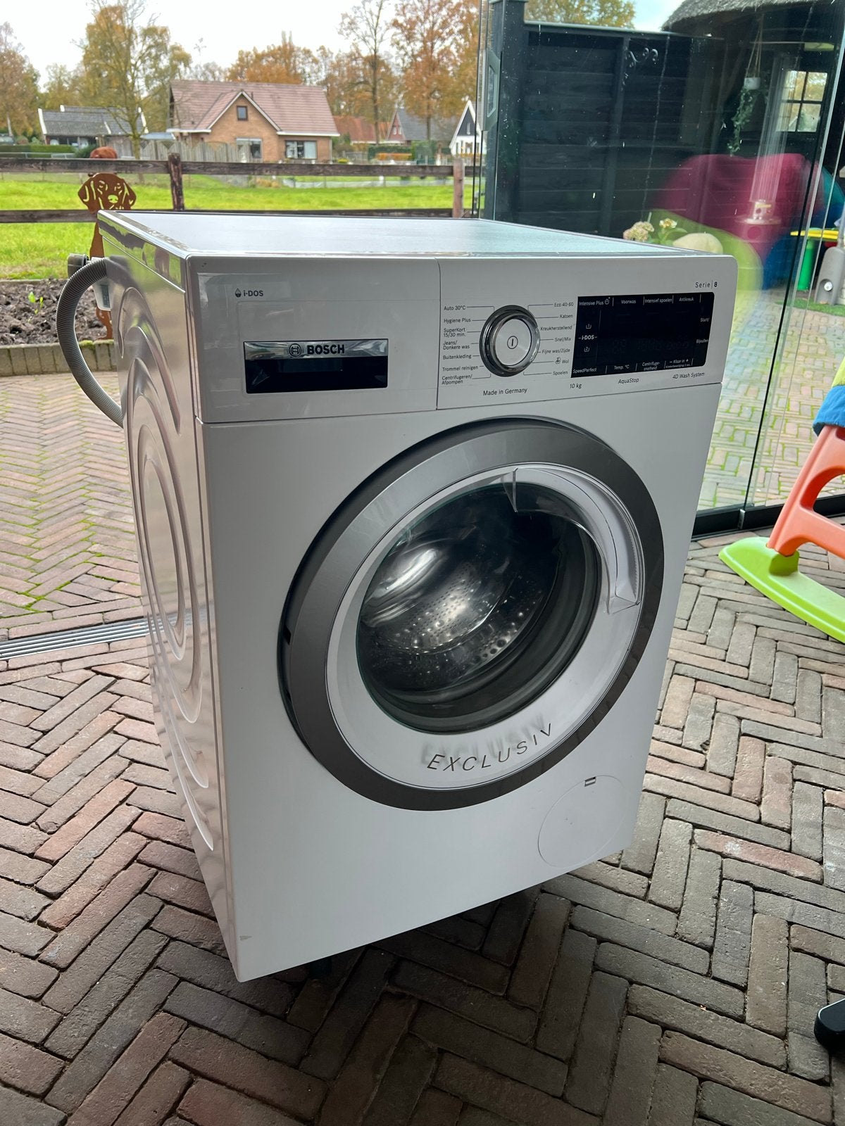 Bosch Serie 8 i-DOS Wasmachine - Zeer Goede Staat, 1200 tot 1600 toeren, 10 kg of meer, Ophalen of Verzenden, Zo goed als nieuw