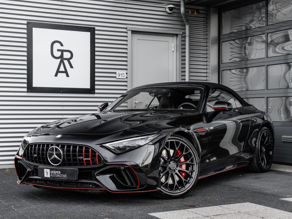 Mercedes-Benz SL-Klasse 55 AMG 4MATIC+ Roadster | Head-Up |, Automaat, Gebruikt, Cabriolet, Zwart