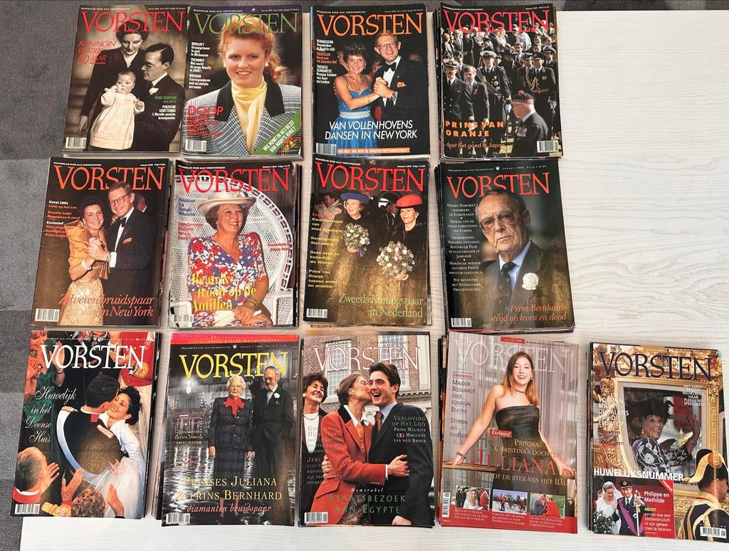 Jaargangen Vorsten 1988 t/m 2000 - Complete Collectie, Ophalen of Verzenden, Zo goed als nieuw, Overige typen