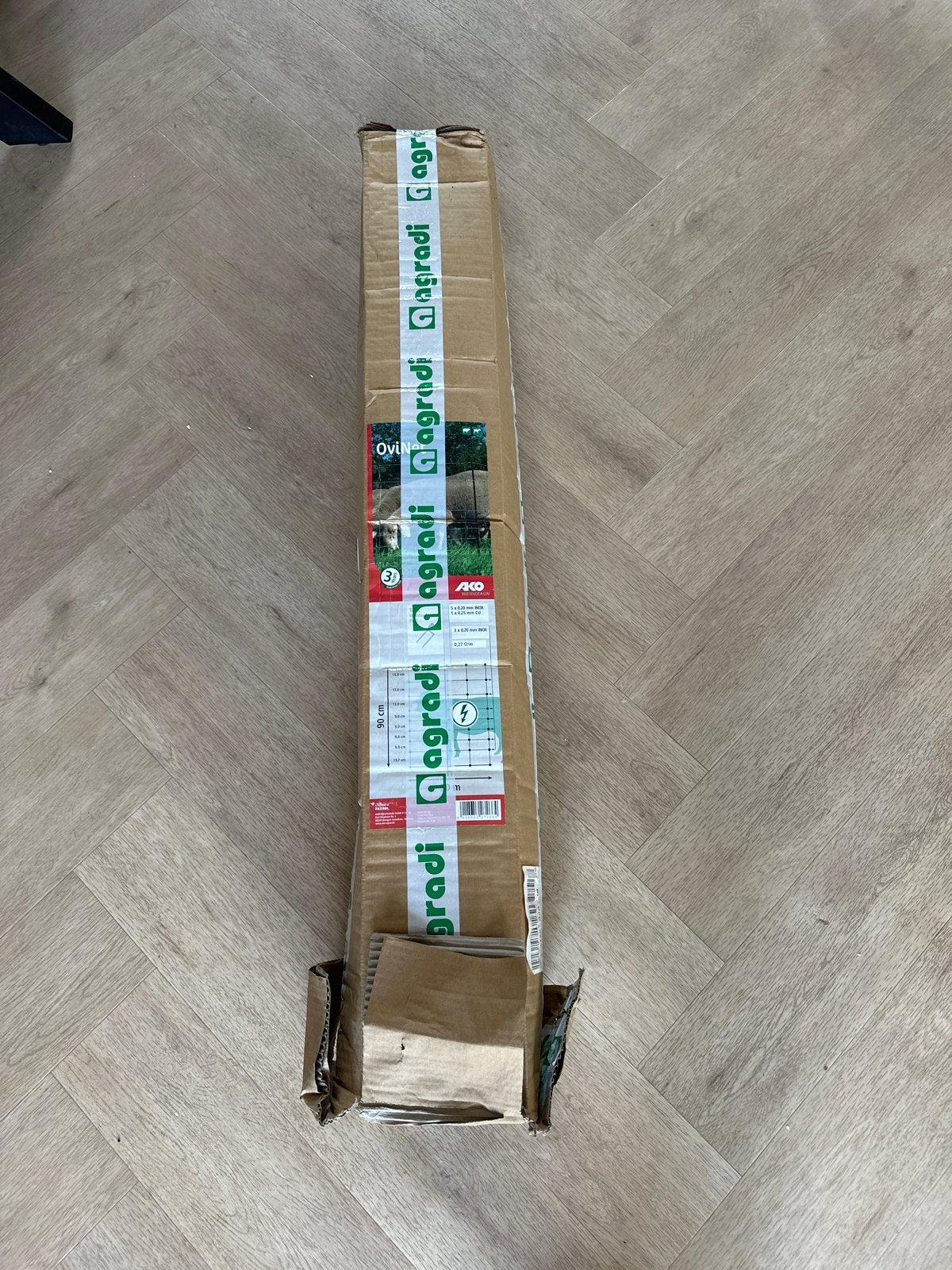 AKO Ovinet Hondennet / Schapennet met Dubbele Pen Groen 90cm, Tuin en Terras, Ophalen of Verzenden, Zo goed als nieuw, Kunststof
