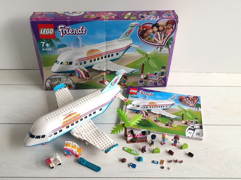 Lego Friends Heartlake City vliegtuig 41429 + doos en boekje, Kinderen en Baby's, Speelgoed | Duplo en Lego, Gebruikt, Lego, Complete set