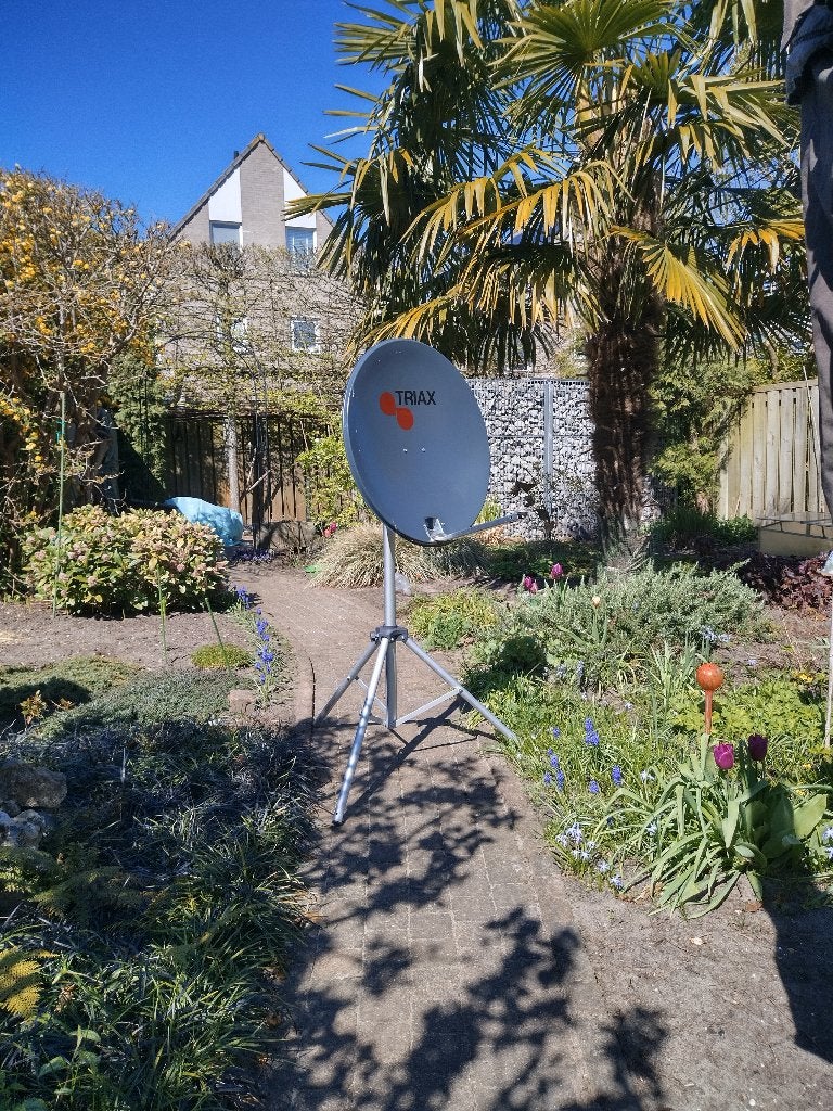 complete satelliet schotel sets, Audio, Tv en Foto, Schotelantennes, Ophalen, Gebruikt, (Schotel)antenne-accessoires, Overige merken