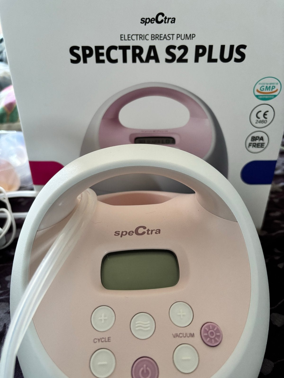 Spectra S2 Plus elektrische borstkolf - Compleet pakket, Ophalen of Verzenden, Zo goed als nieuw