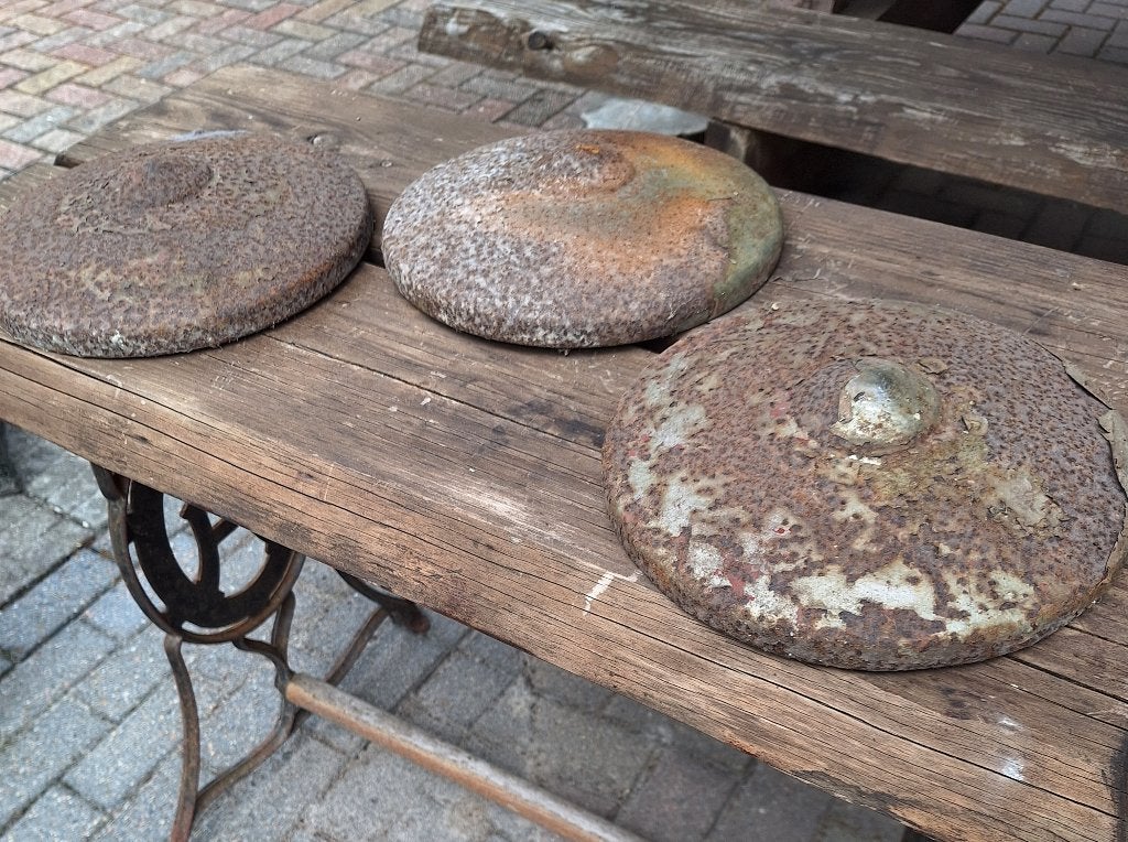 Antieke wieldop, Verzamelen, Ophalen of Verzenden, Gebruikt