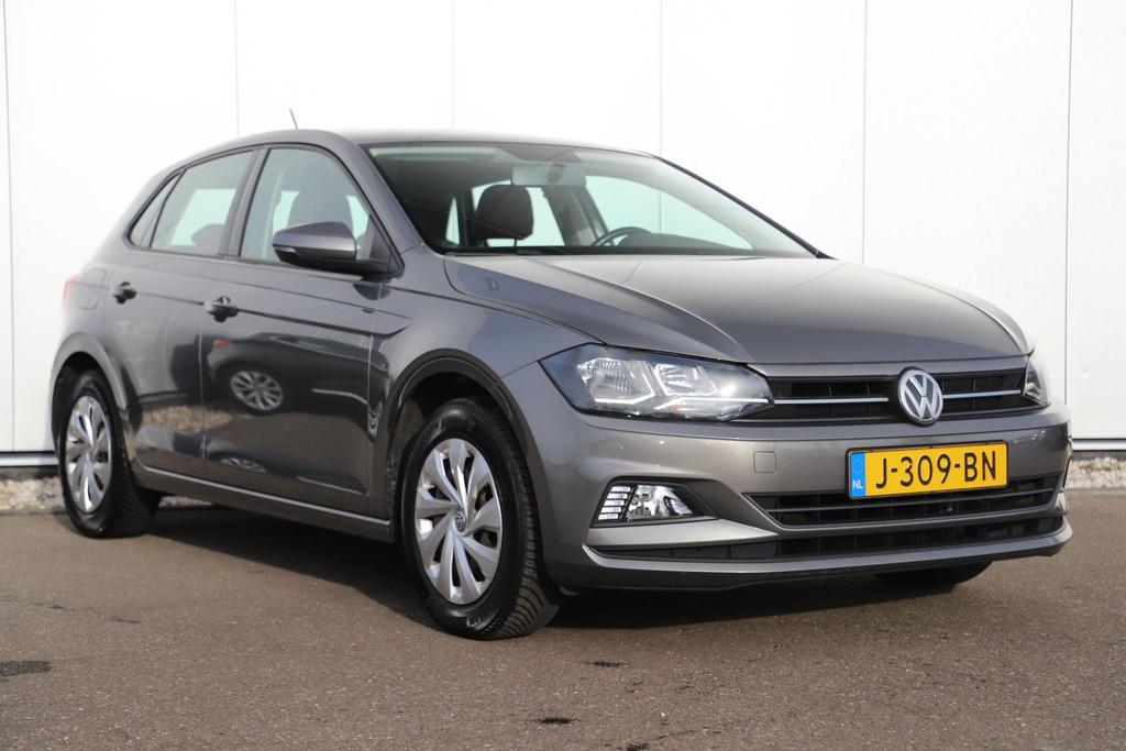 Volkswagen Polo 1.0 TSI Comfortline Bruin Leder Virtual Navi, Auto's, Volkswagen, Voorwielaandrijving, Stof, Gebruikt, 95 pk