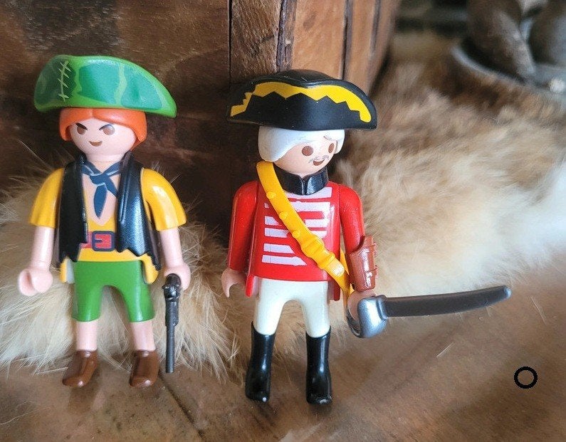 ‍️ Playmobil 4127: Piraat vs. Roodrok DuoPack ️, Pirates, Losse onderdelen, Ophalen of Verzenden, Zo goed als nieuw