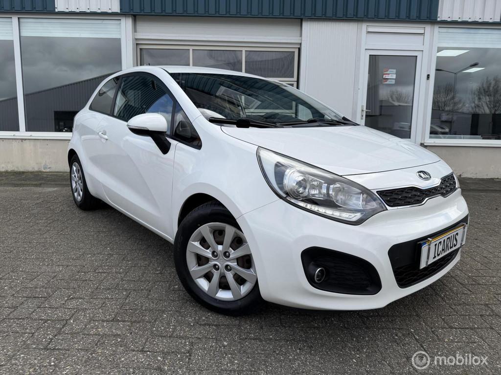 Kia Rio 1.2 CVVT Comfort Pack apk|airco|nap|navi, Euro 5, 4 cilinders, Wit, Origineel Nederlands