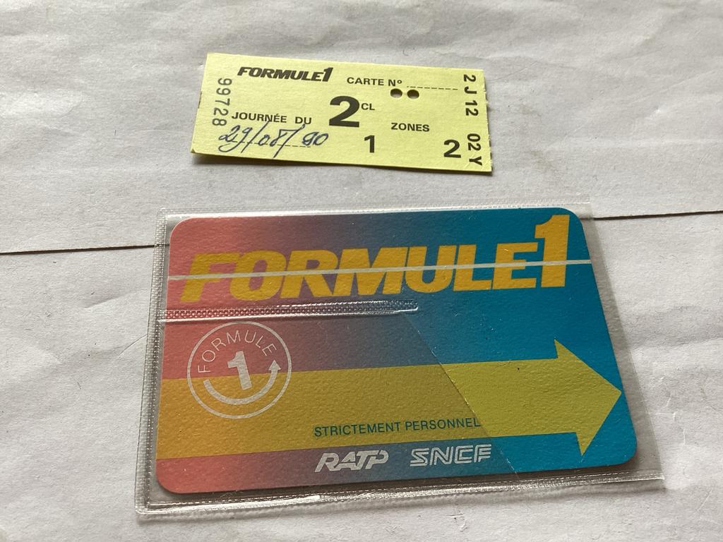 Formule 1 ticket uit 1989, Verzamelen, Ophalen of Verzenden