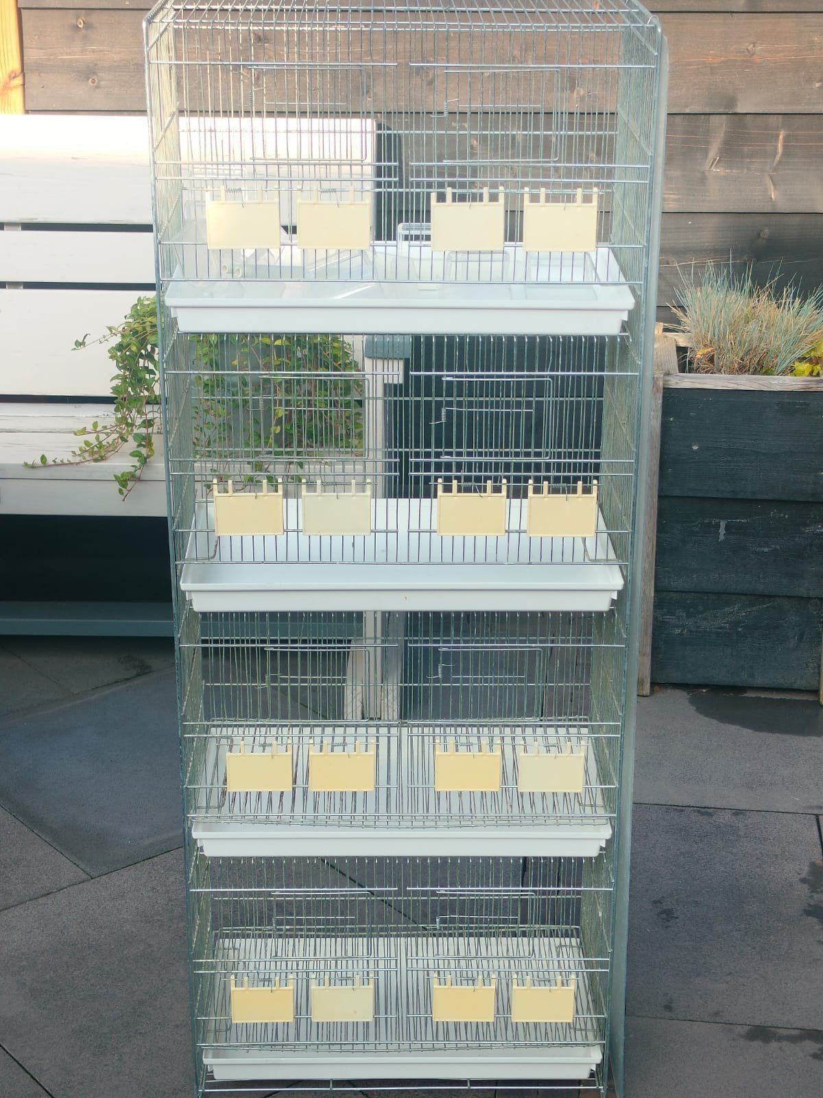 Metalen Broedkooi / Broedblok (4-hoog) – Ideaal voor putters, Ophalen, Broedkooi of Kweekkooi