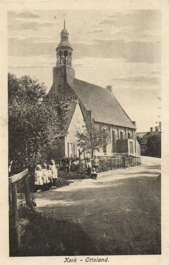 Kerk - Ottoland. - gelopen, Verzenden, 1920 tot 1940, Gelopen, Zuid-Holland