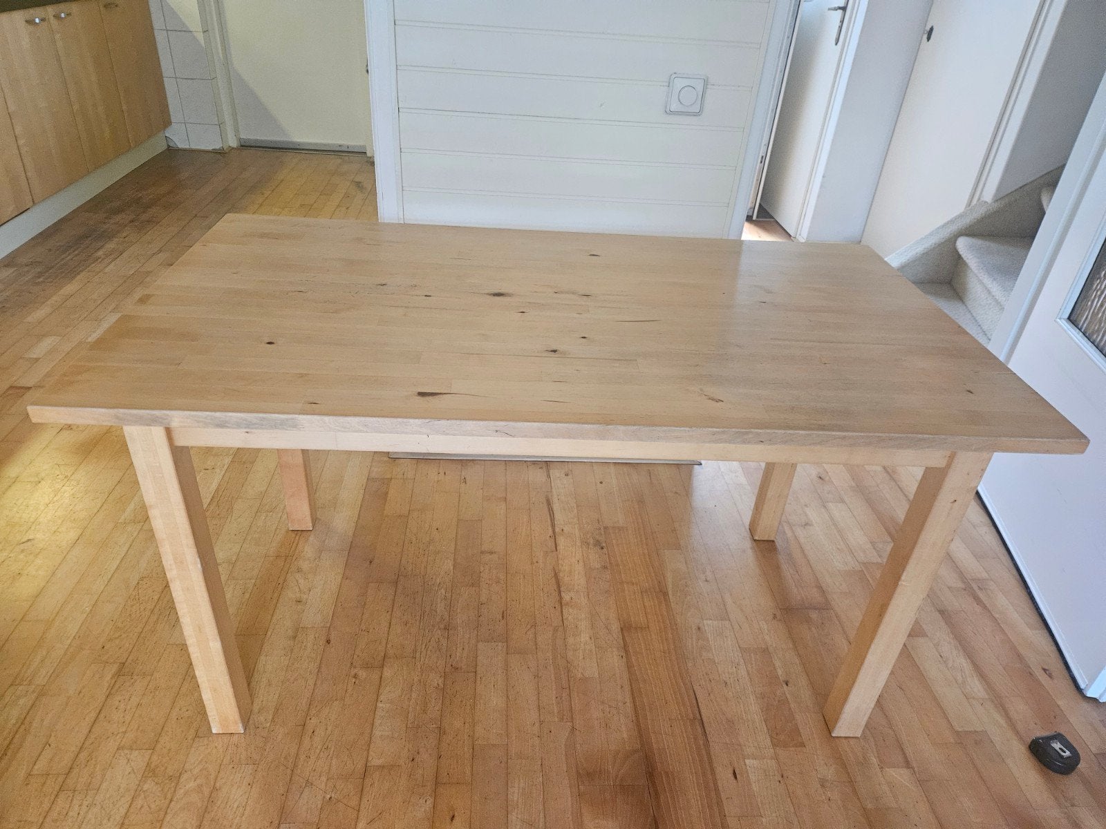 Houten eettafel - gebruikt, Ophalen, Gebruikt, 100 tot 150 cm, Modern, Scandinavisch