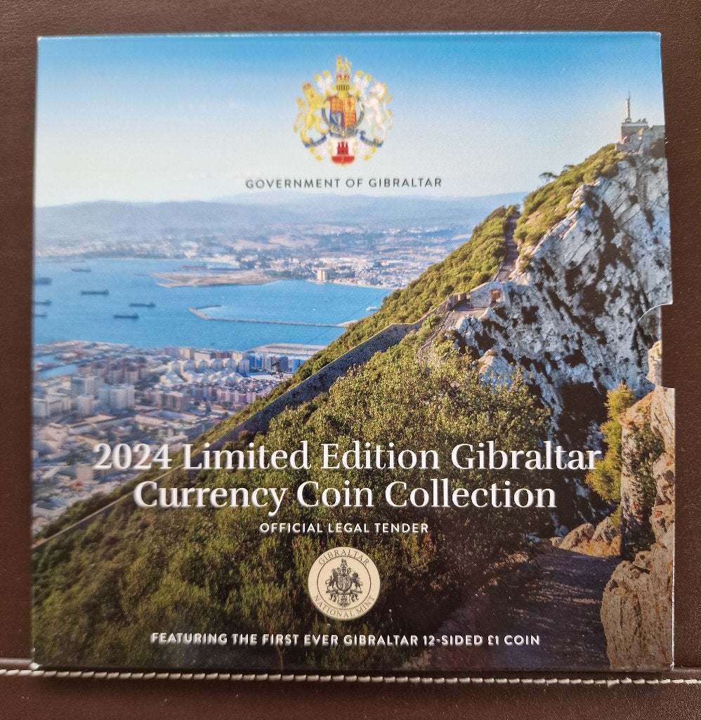 Gibraltar BU muntenset 2024 Charles III - 9 munten., Postzegels en Munten, Munten | Europa | Niet-Euromunten, Ophalen of Verzenden