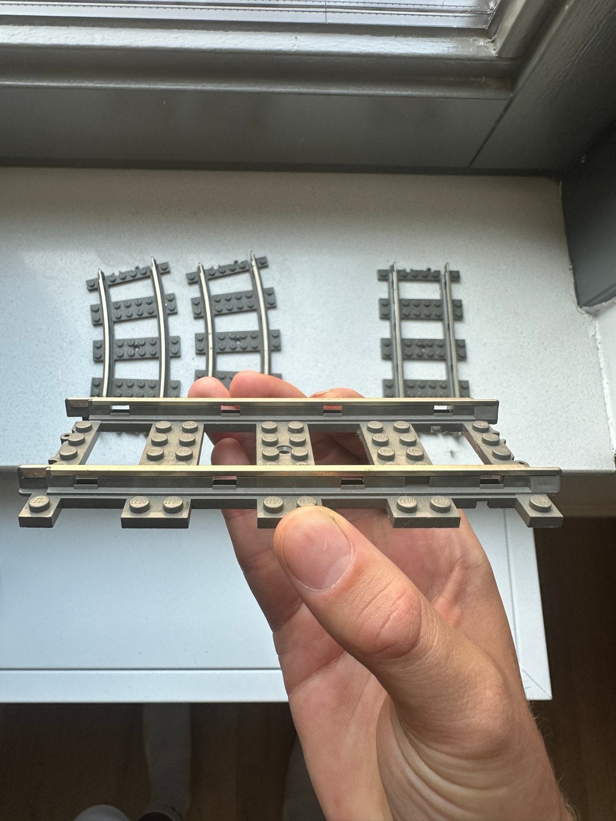 Lego Treinrails - Rechte en Gebogen Stukken, Ophalen of Verzenden, Gebruikt, Losse stenen, Lego