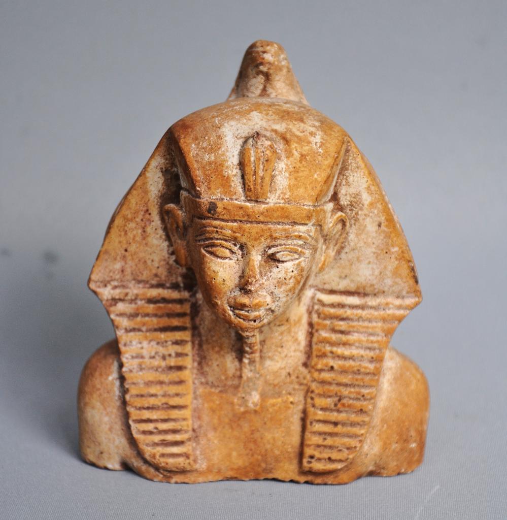 Stenen buste van een Egyptische pharao - Egypte, Ophalen of Verzenden