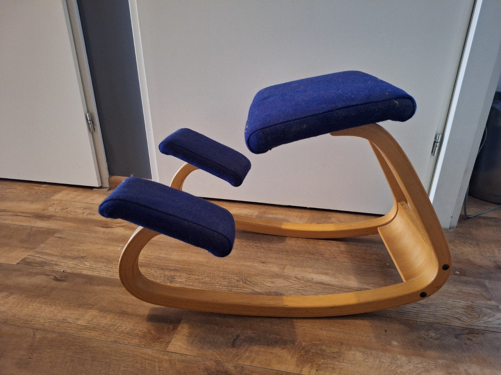 balans stoel Stokke blauw, Ophalen, Zo goed als nieuw, Blauw, Eén