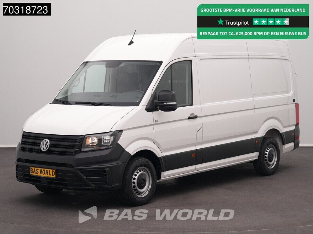 Volkswagen Crafter 140pk 2025 model L3H3 Airco Camera CarPla, Start-stop-systeem, Stof, Gebruikt, Euro 6