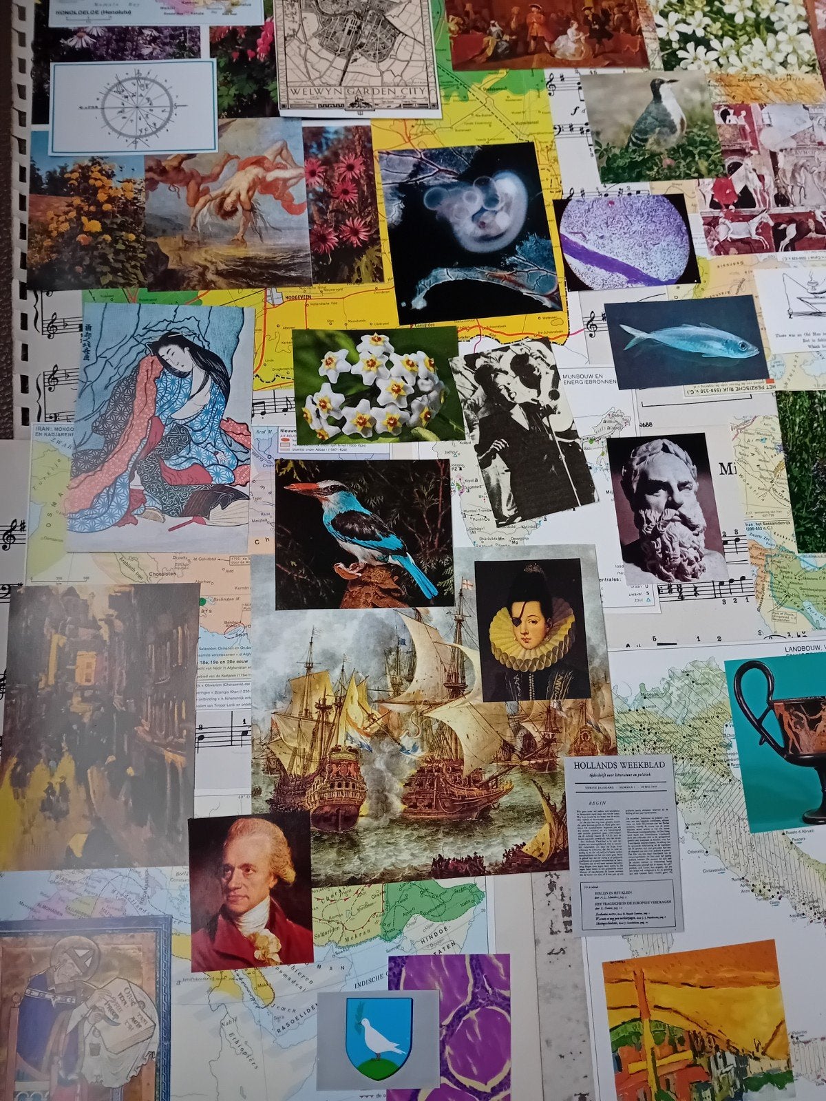 Unieke Handgemaakte Collage #Ephemera Papierpakket, Ophalen of Verzenden