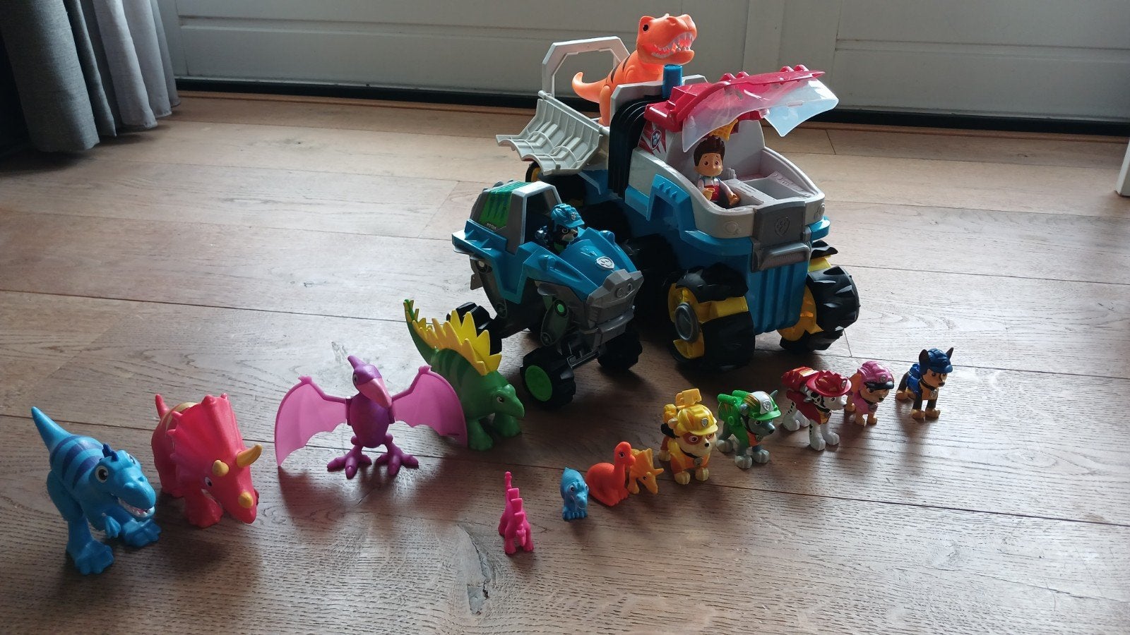 paw patrol dino set, Ophalen of Verzenden, Gebruikt