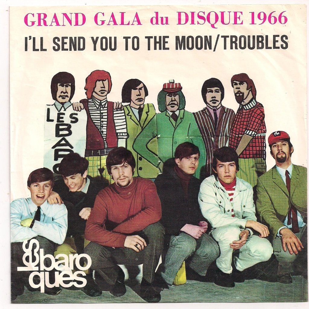 Nederbeat- Les Baroques- I'll send you to the Moon, Gebruikt, 7 inch, Ophalen of Verzenden, Beschermende buitenhoes