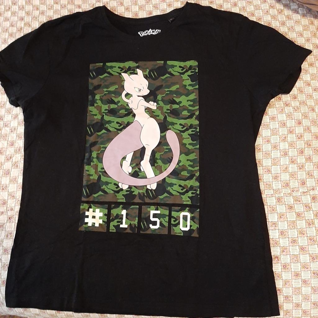 T shirt Pokemon Mewtwo mt L katoen zwart, Kleding | Heren, Ophalen of Verzenden, Zwart