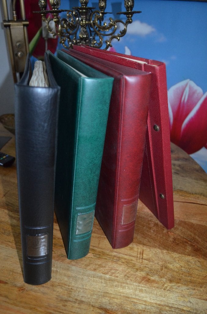 Postzegelverzameling in 4 vintage albums, Ophalen of Verzenden, Nederland en Buitenland