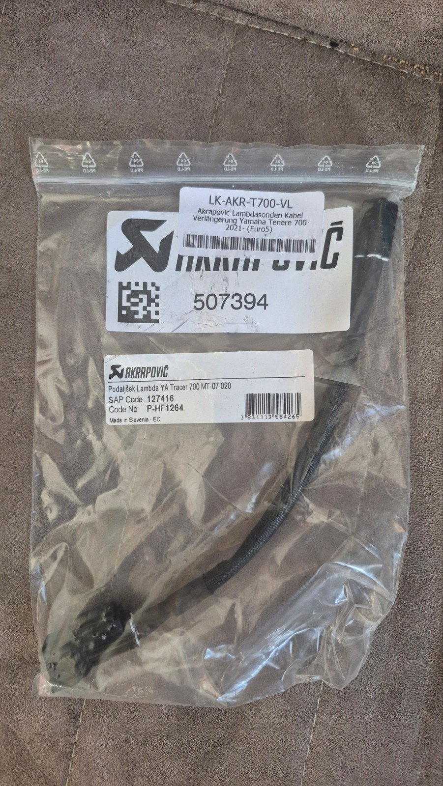 Akrapovic Lambda Verlengkabel Yamaha 700 tracer tenere mt07, Ophalen of Verzenden, Nieuw
