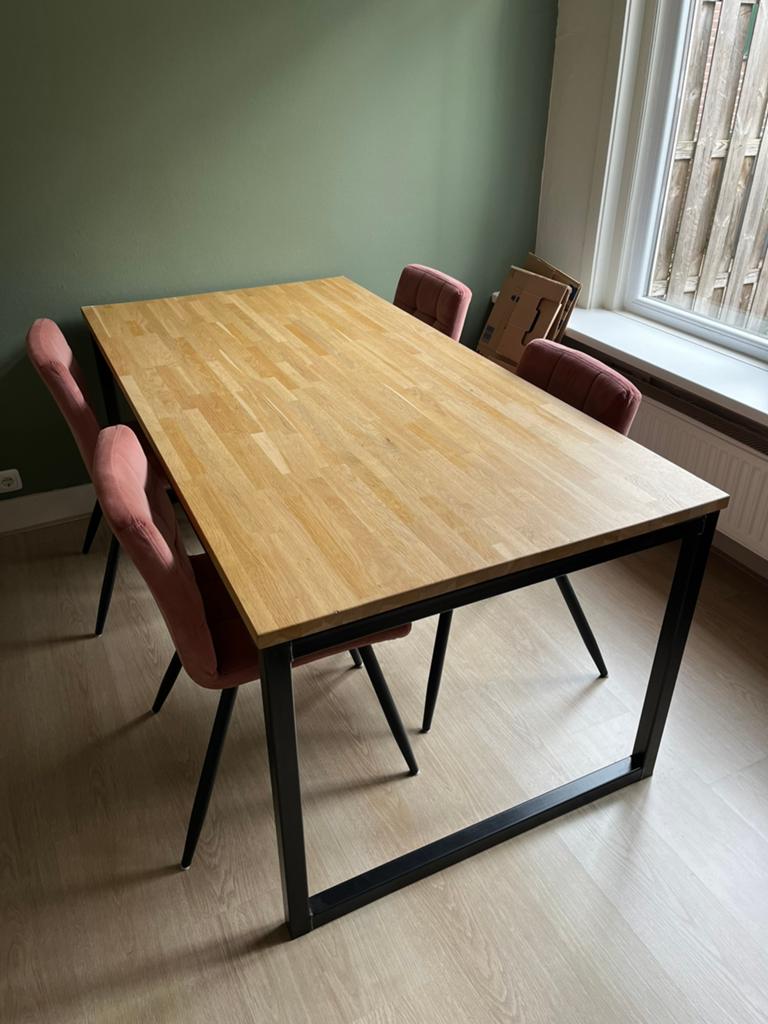 Mooie eettafel, Ophalen, Gebruikt, 200 cm of meer, 50 tot 100 cm