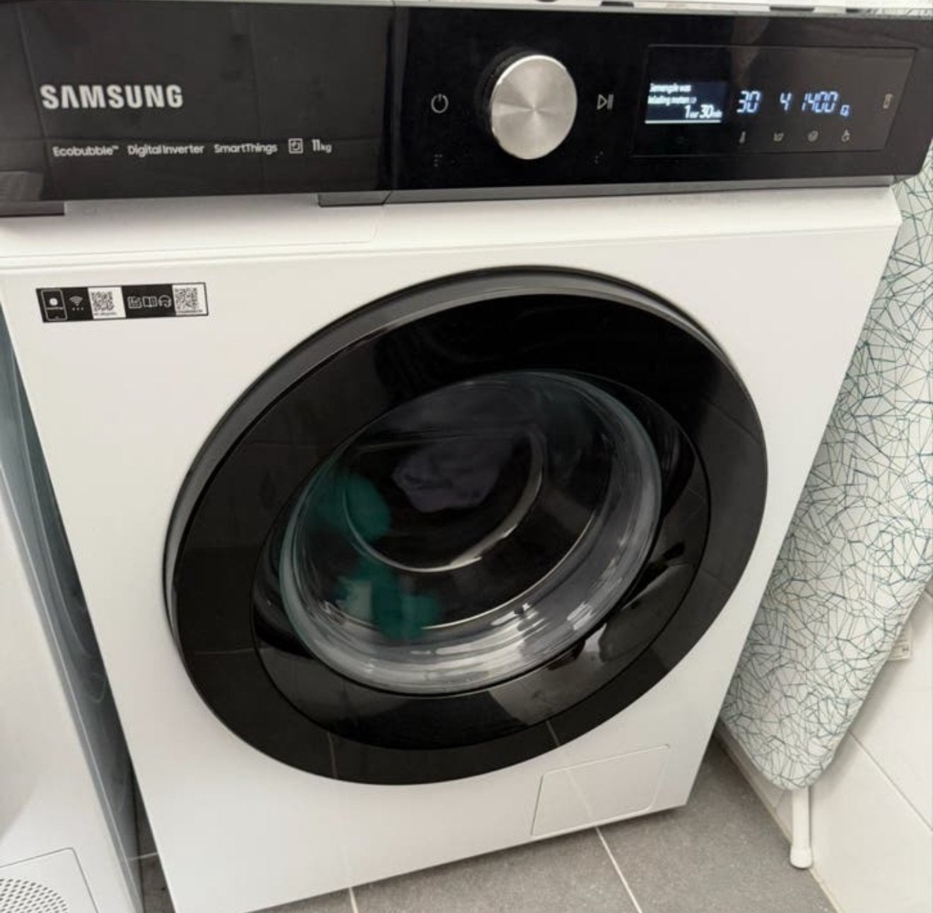 Samsung Wasmachine 11kg Ecobubble SmartThings 1400 toeren, Witgoed en Apparatuur, Ophalen, 1200 tot 1600 toeren, 10 kg of meer