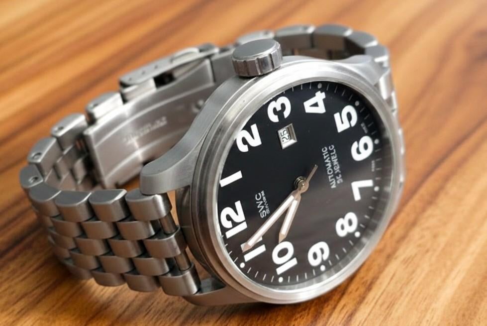 BWC Swiss ETA 2428 Aviator 47mm Polshorloge, Sieraden, Tassen en Uiterlijk, Horloges | Heren, Overige merken, Staal, Gebruikt