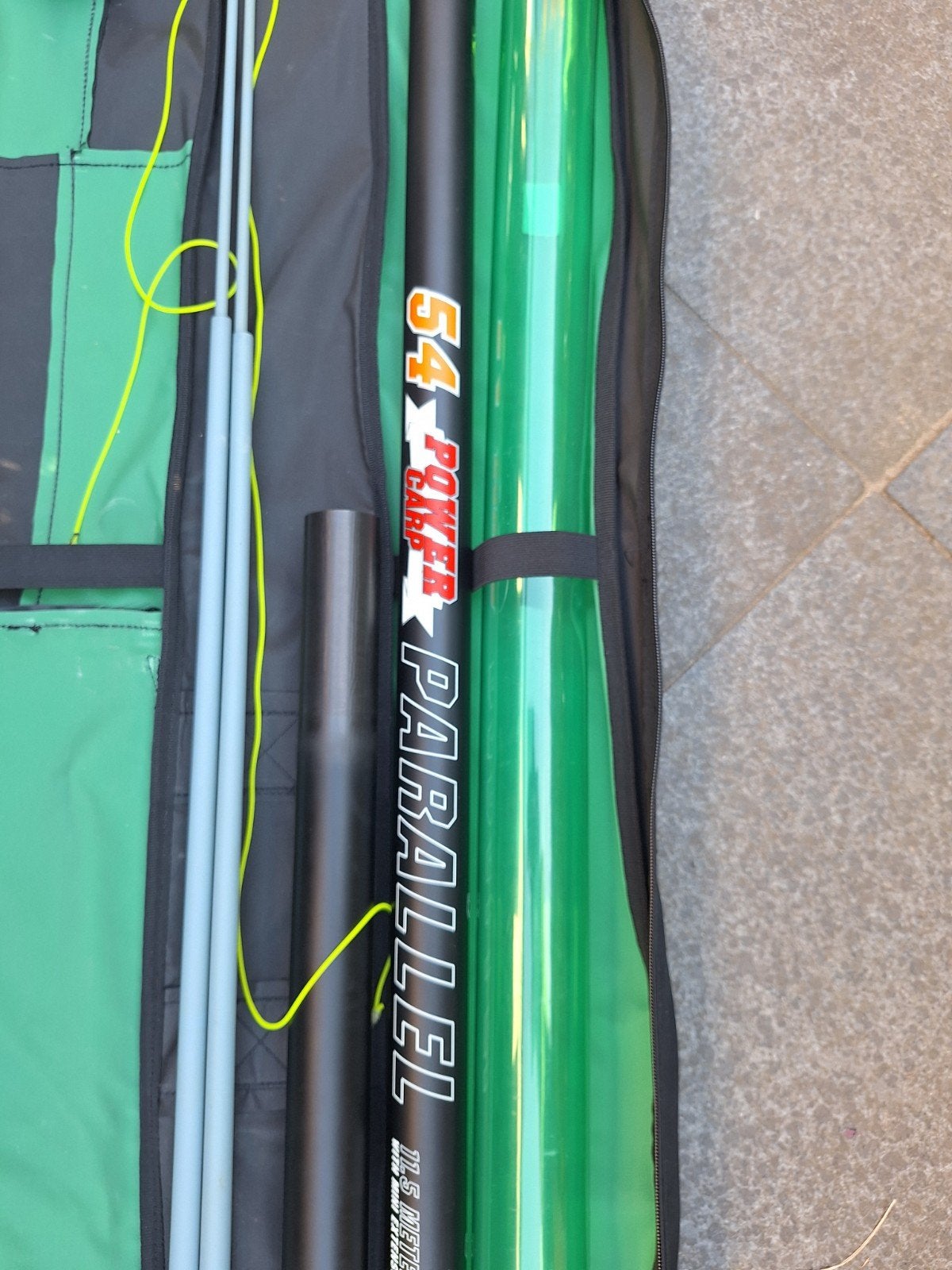 Sensas power carp parallel 54 11,5 mtr pack, Ophalen, Zo goed als nieuw, Vaste hengel