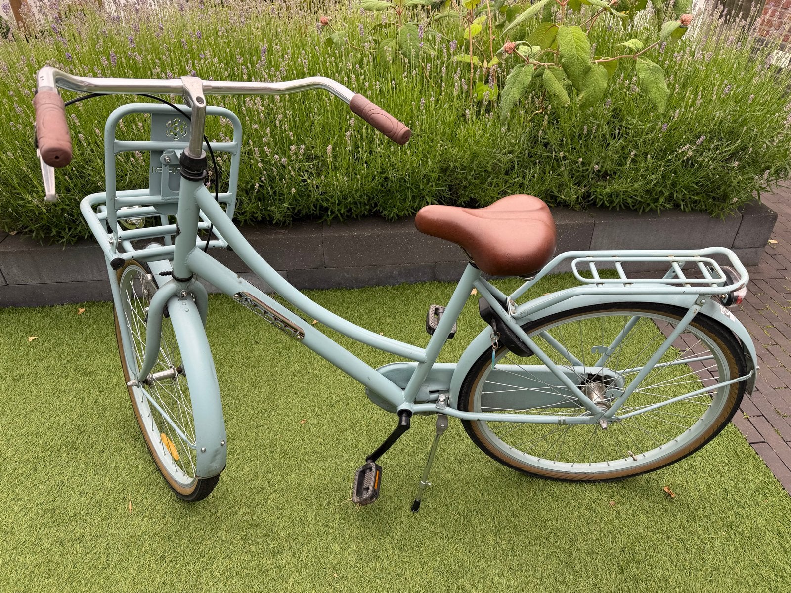 Pepal Transportfiets 26 inch - Lichtblauw, Fietsen en Brommers, Fietsen | Dames | Damesfietsen, Overige merken, Gebruikt, Velgrem