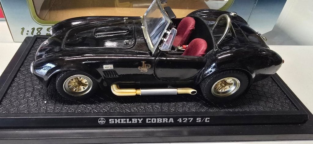 shelby  cobra 427 s/c john player special zwart kyosho 1:18, Ophalen, Gebruikt, Auto, Overige merken