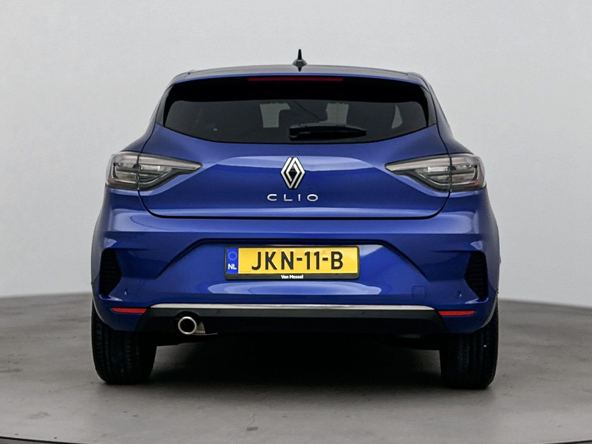 Renault Clio 1.0 TCe 90Pk GPF techno | Achteruitrijcamera |, Auto's, Dealer onderhouden, Gebruikt, Blauw, Leder en Stof