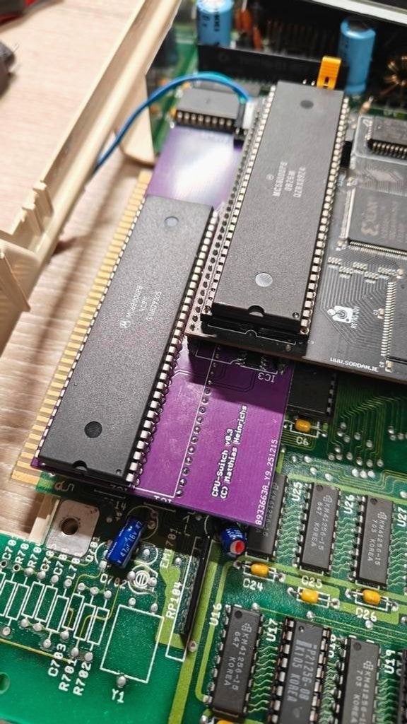 Garlic CPU Selector Board voor Amiga 500 - Processorwissel, Computers en Software, Vintage Computers, Ophalen of Verzenden