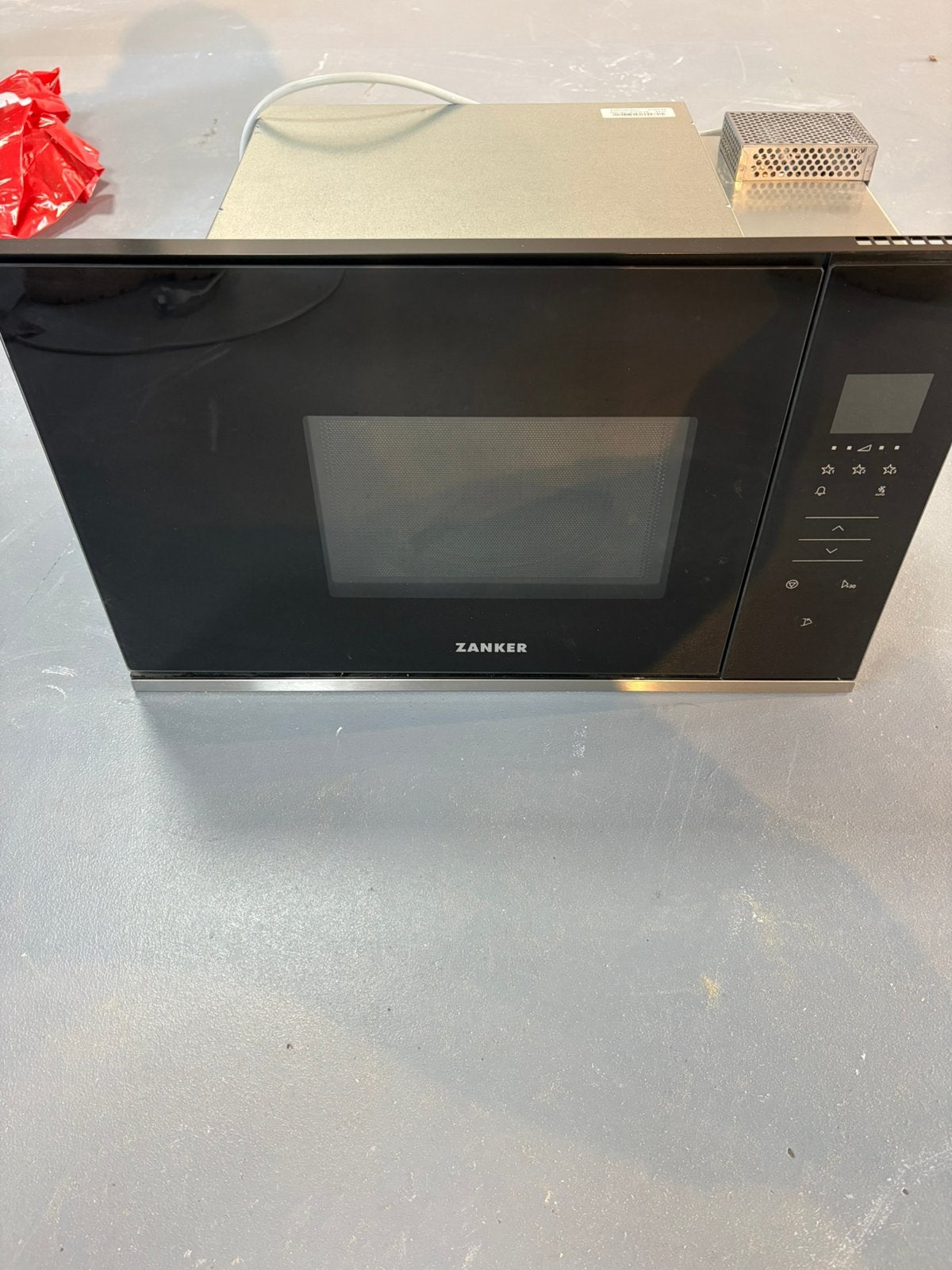 Zanker KAM961X Inbouwmagnetron – 800W – 17 Liter, Witgoed en Apparatuur, Ophalen, Gebruikt, Inbouw, 45 tot 60 cm