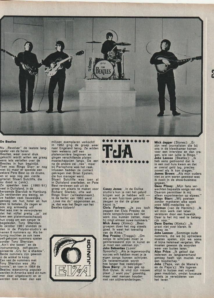 Vintage knipsel 1966 The Beatles komen met Revolver, Verzenden, Overige typen