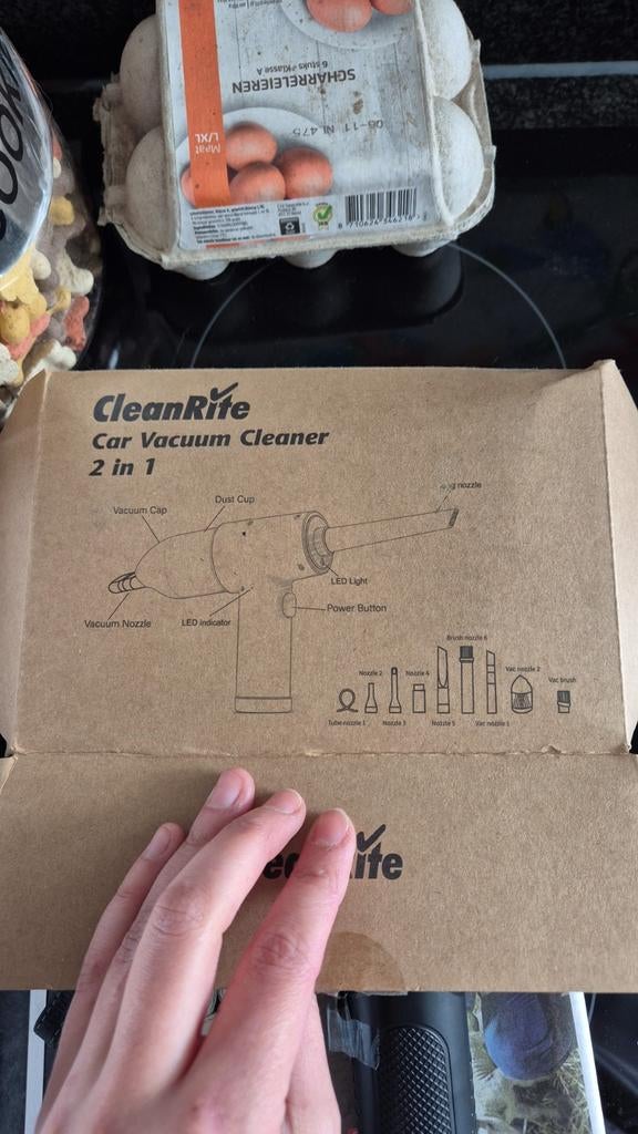 CleanRite 2-in-1 Autostofzuiger en Luchtblazer, Ophalen of Verzenden, Zo goed als nieuw