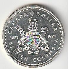 1  dollar  1971  Canada. km. 80   unc, Postzegels en Munten, Munten | Amerika, Ophalen of Verzenden, Noord-Amerika, Losse munt