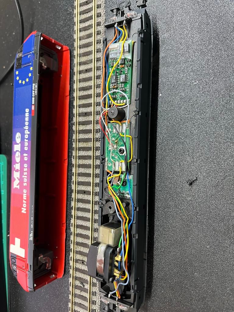 Marklin HAMO lok met oude Lenz decoder, Gebruikt, Ophalen of Verzenden, Märklin, Gelijkstroom