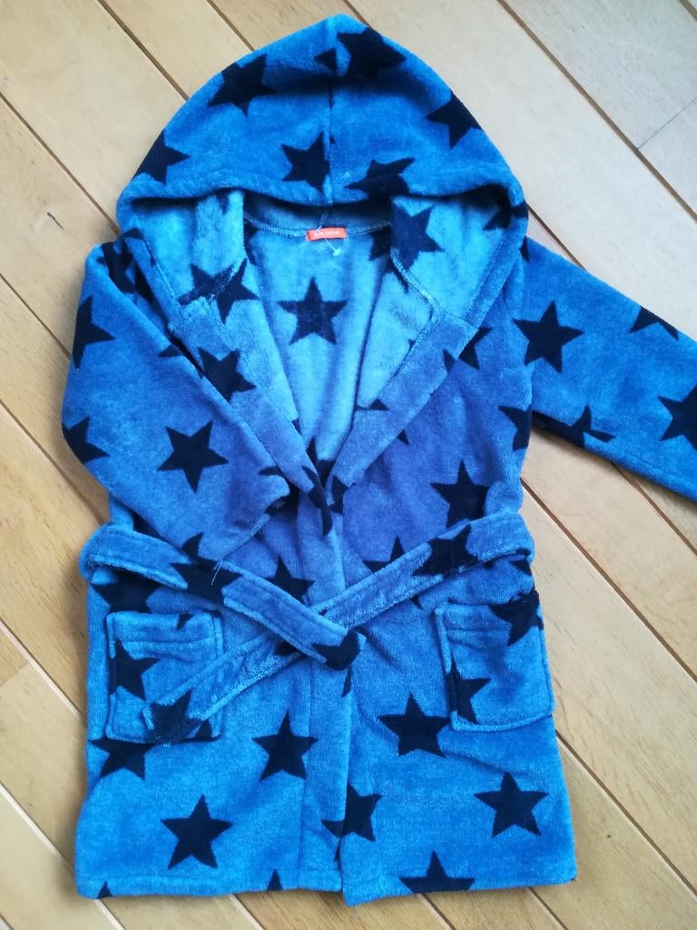 HEMA badjas blauw met sterren maat 110 / 116 - nieuw -, Nacht- of Onderkleding, Meisje, Nieuw, Ophalen of Verzenden
