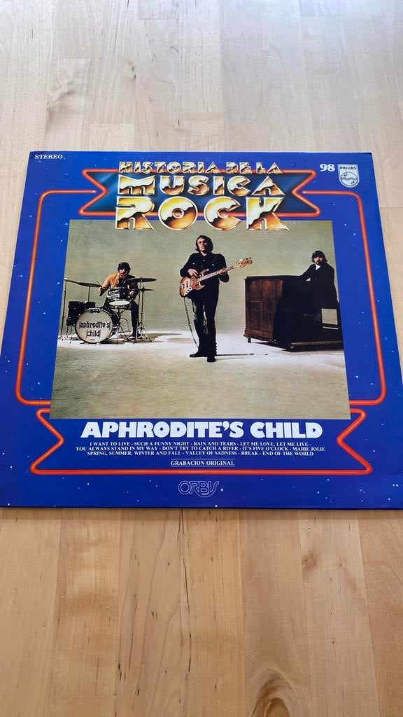 Vinyl lp Aphrodite’s Child - Historia de la rock, Cd's en Dvd's, Ophalen of Verzenden, Zo goed als nieuw, 12 inch, Poprock