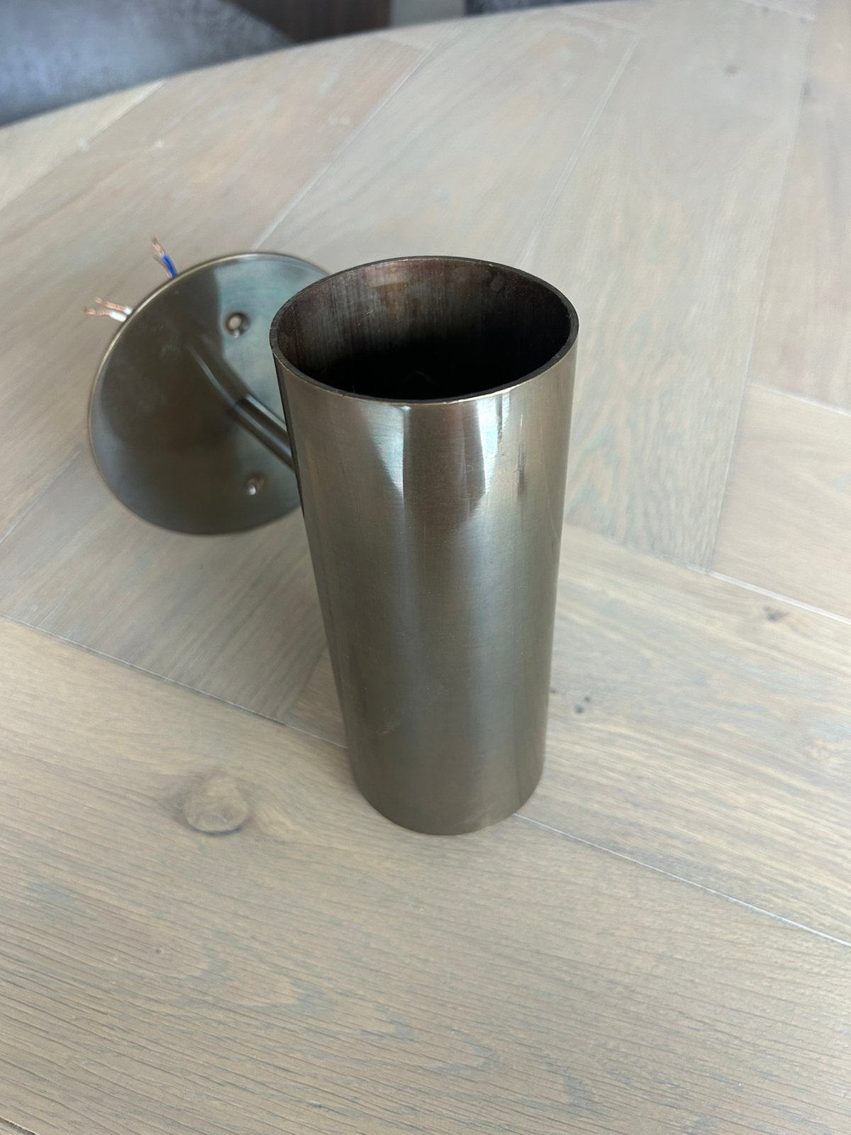 8 x brons patina wandlamp (nieuw), Ophalen, Zo goed als nieuw