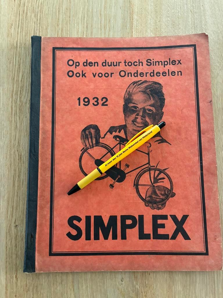 Simplex onderdelen catalogus 1932, Fietsen en Brommers, Ophalen of Verzenden, Gebruikt
