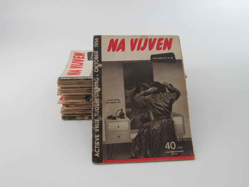 25 vintage Na vijven tijdschriften (1956 - 1960), Ophalen of Verzenden, 1940 tot 1960, Nederland, Tijdschrift