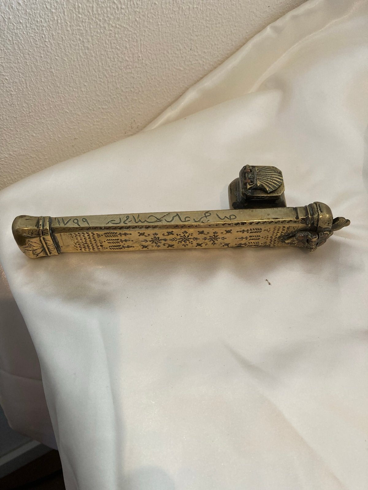 Antieke Divit Qalamdan inktpot pennenkoker uit 1799, Antiek en Kunst, Ophalen of Verzenden