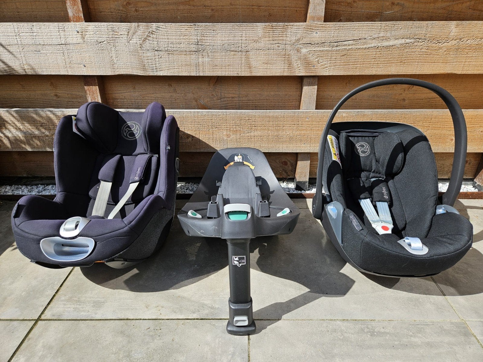 2 Cybex autostoelen + Isofix base. Van geboorte t/m 4 jaar!, 0 t/m 18 kg, Zo goed als nieuw, Isofix, Slaapstand