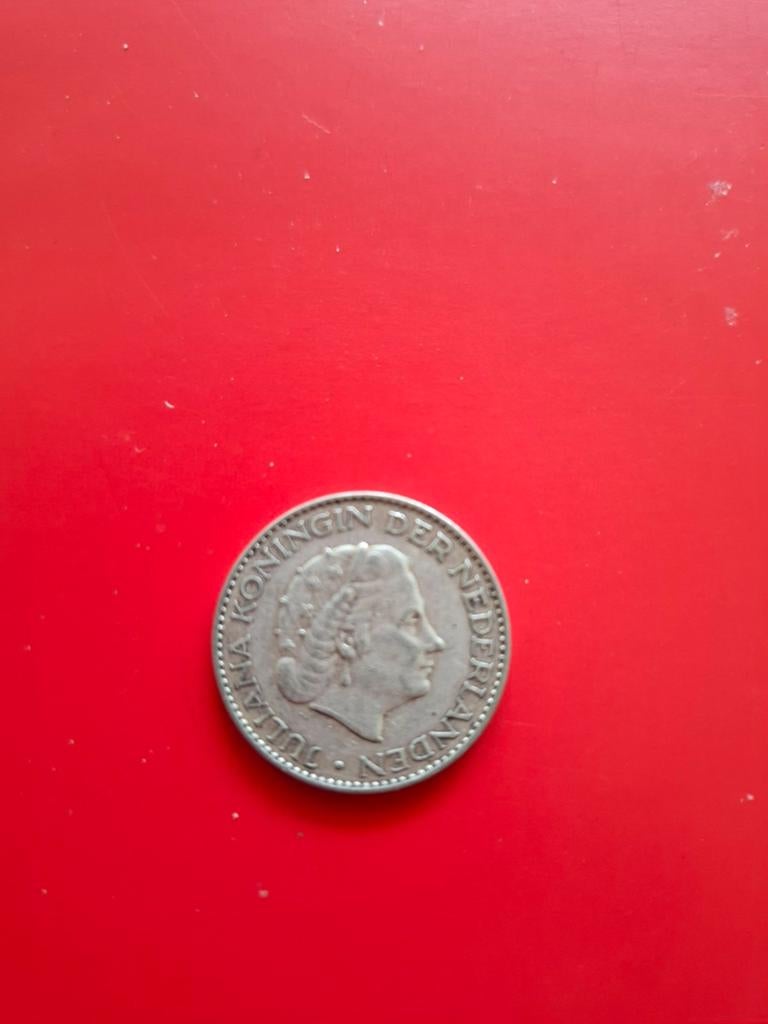 1 gulden munt 1958 zilver, Postzegels en Munten, Munten | Nederland, Ophalen of Verzenden, Koningin Juliana, 1 gulden